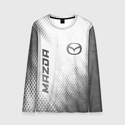 Лонгслив мужской Mazda - white gradient вертикально, цвет: 3D-принт