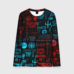 Мужской лонгслив Twenty one pilots rock pattern