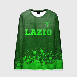 Мужской лонгслив Lazio - green gradient посередине