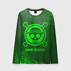 Мужской лонгслив One Piece - green gradient