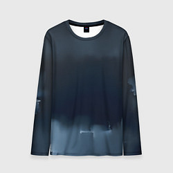 Лонгслив мужской Черные градиенты, цвет: 3D-принт