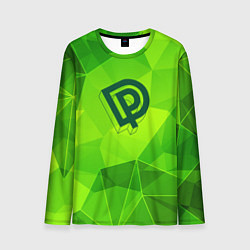 Лонгслив мужской Deep Purple green poly, цвет: 3D-принт