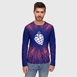 Лонгслив мужской Green Day red energy, цвет: 3D-принт — фото 2