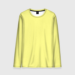 Лонгслив мужской Сливочно жёлтый цвет, цвет: 3D-принт
