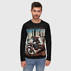 Лонгслив мужской Motocross - dirt devil, цвет: 3D-принт — фото 2
