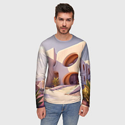 Лонгслив мужской Фантастический летний дом, цвет: 3D-принт — фото 2