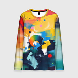 Лонгслив мужской Абстракция в деталях, цвет: 3D-принт