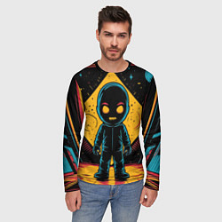 Лонгслив мужской Недовольный инопланетянин, цвет: 3D-принт — фото 2