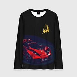 Лонгслив мужской Lamborghini Diverso - motorsport, цвет: 3D-принт