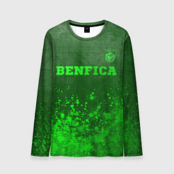 Лонгслив мужской Benfica - green gradient посередине, цвет: 3D-принт