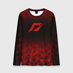 Мужской лонгслив Need for Speed red poly