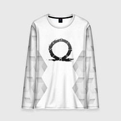 Мужской лонгслив God of War white poly