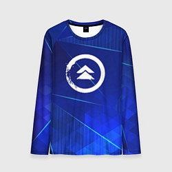 Лонгслив мужской Ghost of Tsushima blue poly, цвет: 3D-принт