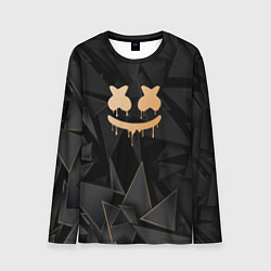 Мужской лонгслив Marshmello golden poly