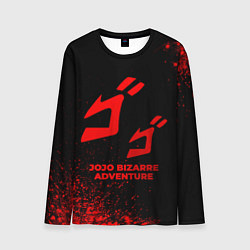 Мужской лонгслив JoJo Bizarre Adventure - red gradient