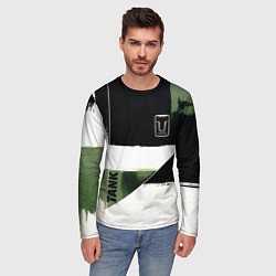 Лонгслив мужской Tank логотип машины, цвет: 3D-принт — фото 2