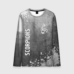Мужской лонгслив Scorpions - grey gradient вертикально