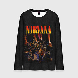 Лонгслив мужской Nirvana unplugget, цвет: 3D-принт