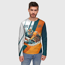 Лонгслив мужской Sneakers, цвет: 3D-принт — фото 2