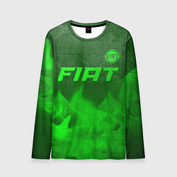 Лонгслив мужской Fiat - green gradient посередине, цвет: 3D-принт