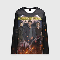 Лонгслив мужской Supernatural - true hunters, цвет: 3D-принт