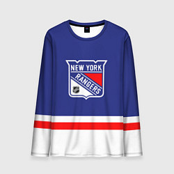 Лонгслив мужской Нью Йорк Рейнджерс хоккей, цвет: 3D-принт