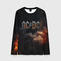 Мужской лонгслив ACDC металлический лого