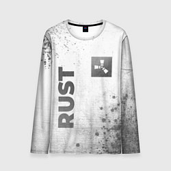 Лонгслив мужской Rust - white gradient вертикально, цвет: 3D-принт