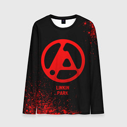 Мужской лонгслив Linkin Park 2024 - red gradient