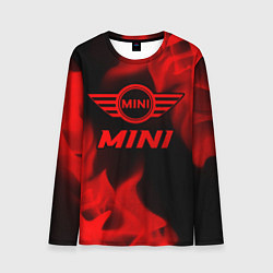 Лонгслив мужской Mini - red gradient, цвет: 3D-принт