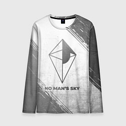 Лонгслив мужской No Mans Sky - white gradient, цвет: 3D-принт