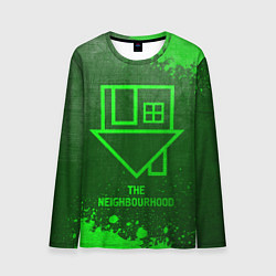 Лонгслив мужской The Neighbourhood - green gradient, цвет: 3D-принт