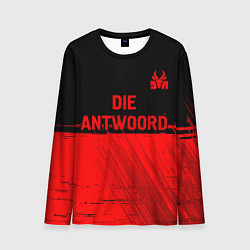 Лонгслив мужской Die Antwoord - red gradient посередине, цвет: 3D-принт