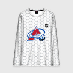 Мужской лонгслив Колорадо Эвеланш - белые соты