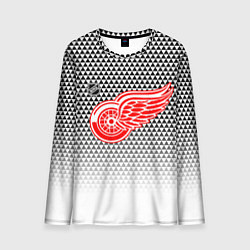 Мужской лонгслив Детройт Ред Уингз - геометрический градиент