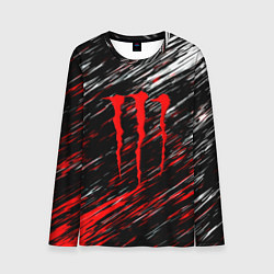 Лонгслив мужской Monster energy полосы красок, цвет: 3D-принт