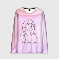 Лонгслив мужской Билли Айлиш из линии - минимализм, цвет: 3D-принт
