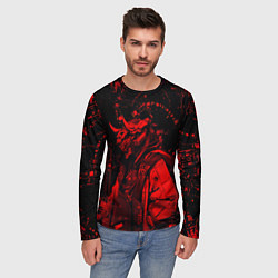 Лонгслив мужской Кибернетический Они, цвет: 3D-принт — фото 2