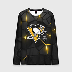 Мужской лонгслив Питтсбург Пингвинз - плиты с подсветкой