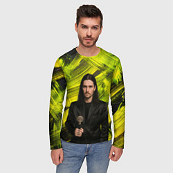 Лонгслив мужской Bones держит трость, цвет: 3D-принт — фото 2