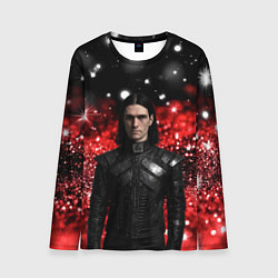 Мужской лонгслив Bones в кожаной куртке