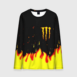Мужской лонгслив Monster energy fire steel