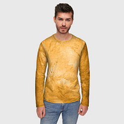 Лонгслив мужской Абстракция - bright yellow, цвет: 3D-принт — фото 2