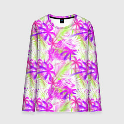 Лонгслив мужской Palm tree pink, цвет: 3D-принт