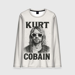 Лонгслив мужской Kurt Cobain - grunge-art, цвет: 3D-принт