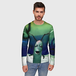 Лонгслив мужской Планктон страдает мем, цвет: 3D-принт — фото 2