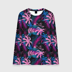 Мужской лонгслив Palm pink blue pink