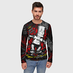 Лонгслив мужской Татуированный барт, цвет: 3D-принт — фото 2