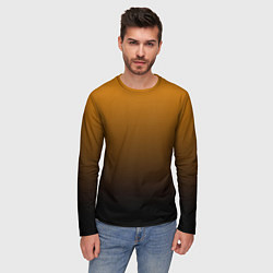 Лонгслив мужской Orange gradient, цвет: 3D-принт — фото 2