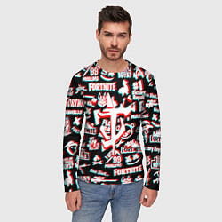Лонгслив мужской Doom x fortnite glitch, цвет: 3D-принт — фото 2